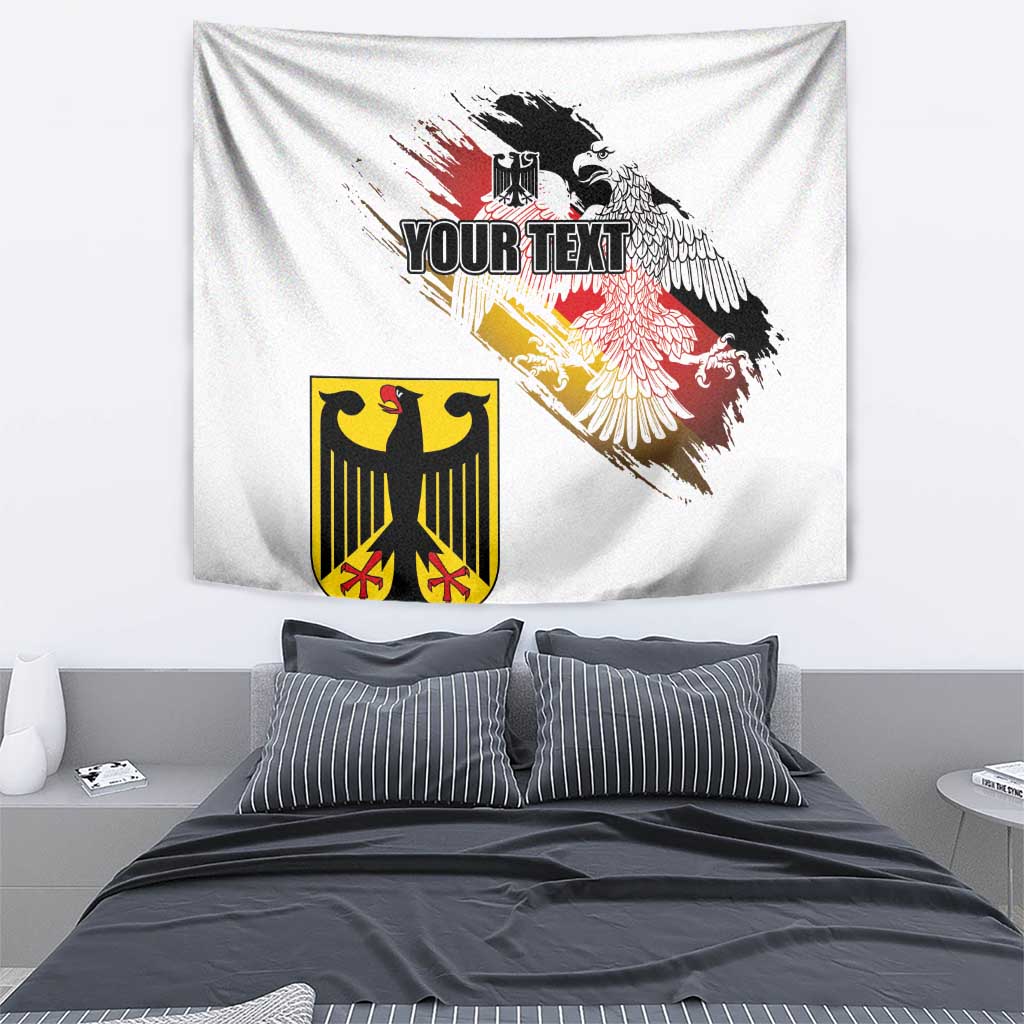 Personalised Germany Seal and Eagle Grunge Flag Tapestry - Wonder Print Shop