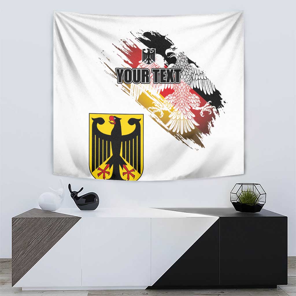 Personalised Germany Seal and Eagle Grunge Flag Tapestry - Wonder Print Shop