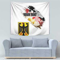 Personalised Germany Seal and Eagle Grunge Flag Tapestry - Wonder Print Shop