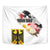 Personalised Germany Seal and Eagle Grunge Flag Tapestry - Wonder Print Shop