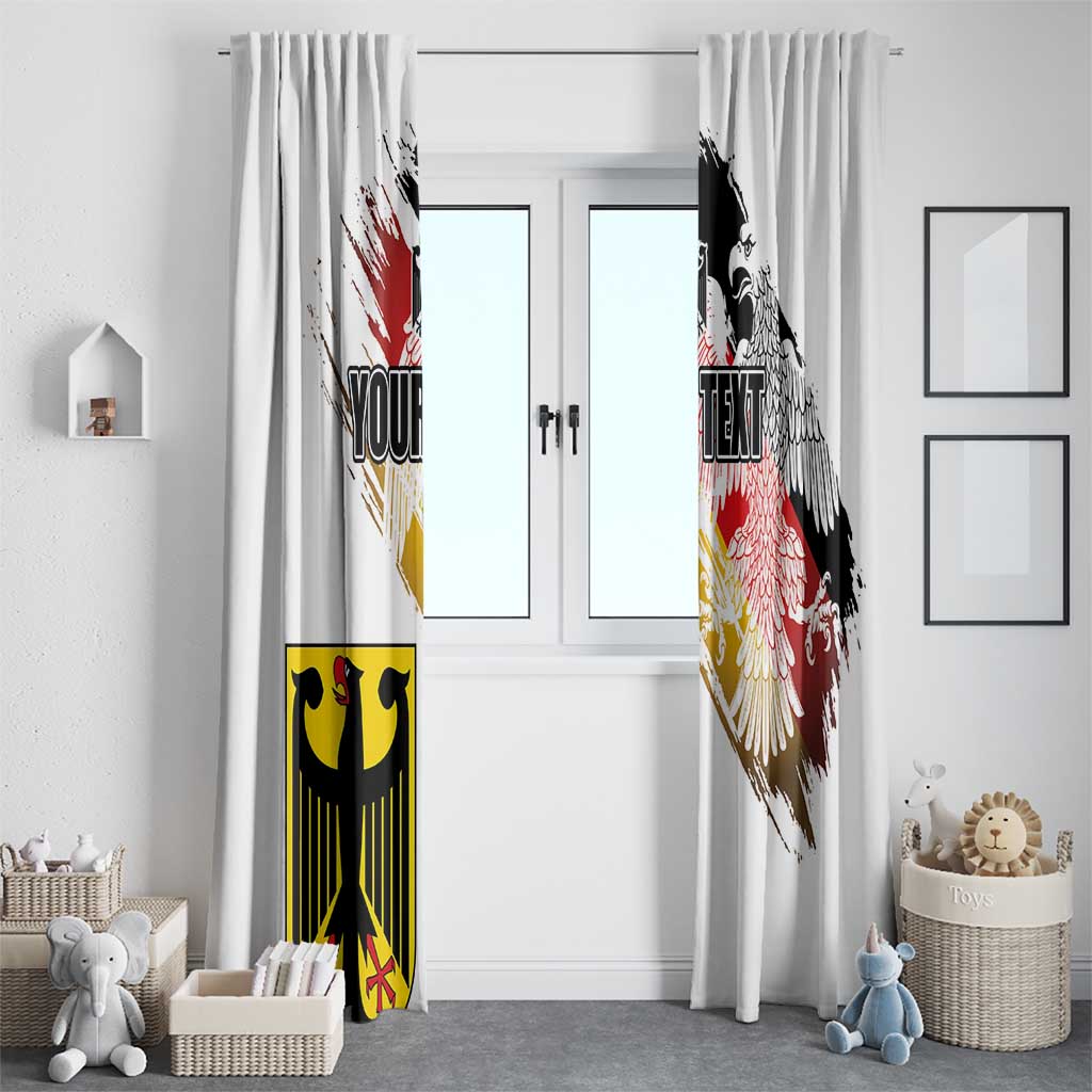 Personalised Germany Seal and Eagle Grunge Flag Window Curtain - Wonder Print Shop
