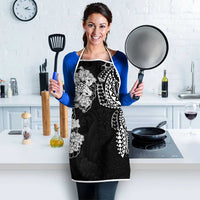 Japanese Irezumi and Hawaiian Polynesian Art Tattoo Apron Black Color - Wonder Print Shop
