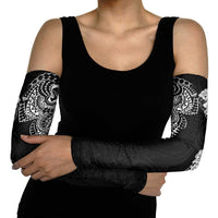 Japanese Irezumi and Hawaiian Polynesian Art Tattoo Arm Sleeves Black Color - Wonder Print Shop