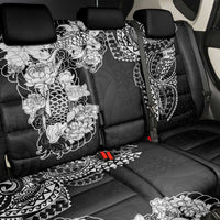 Japanese Irezumi and Hawaiian Polynesian Art Tattoo Back Car Seat Cover Black Color - Wonder Print Shop