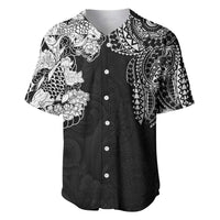 Japanese Irezumi and Hawaiian Polynesian Art Tattoo Baseball Jersey Black Color - Wonder Print Shop