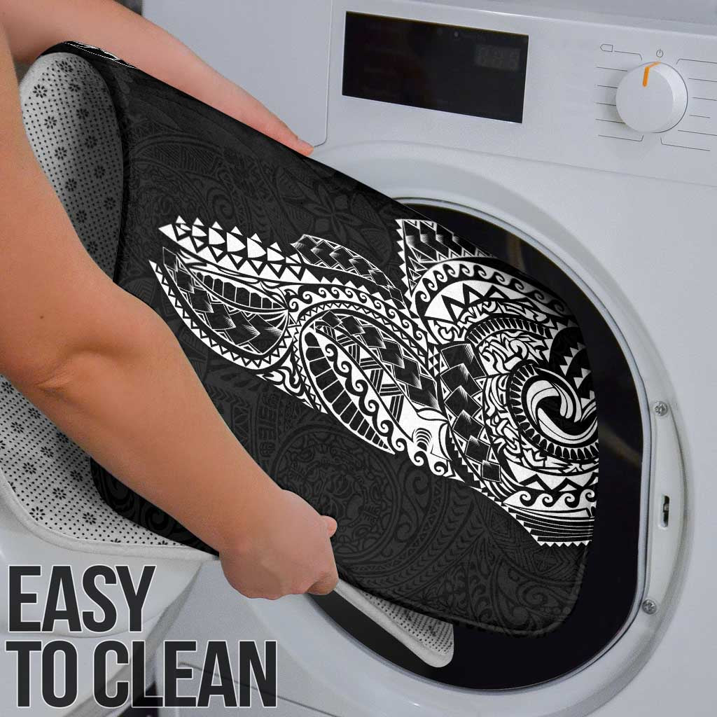 Japanese Irezumi and Hawaiian Polynesian Art Tattoo Bathroom Set Black Color - Wonder Print Shop