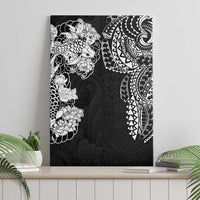 Japanese Irezumi and Hawaiian Polynesian Art Tattoo Canvas Wall Art Black Color - Wonder Print Shop