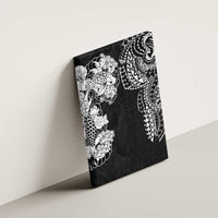 Japanese Irezumi and Hawaiian Polynesian Art Tattoo Canvas Wall Art Black Color - Wonder Print Shop