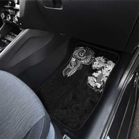 Japanese Irezumi and Hawaiian Polynesian Art Tattoo Car Mats Black Color - Wonder Print Shop