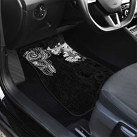 Japanese Irezumi and Hawaiian Polynesian Art Tattoo Car Mats Black Color - Wonder Print Shop