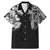 Japanese Irezumi and Hawaiian Polynesian Art Tattoo Family Matching Mermaid Dress and Hawaiian Shirt Black Color - Wonder Print Shop