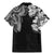 Japanese Irezumi and Hawaiian Polynesian Art Tattoo Family Matching Mermaid Dress and Hawaiian Shirt Black Color - Wonder Print Shop