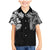 Japanese Irezumi and Hawaiian Polynesian Art Tattoo Family Matching Mermaid Dress and Hawaiian Shirt Black Color - Wonder Print Shop