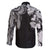 Japanese Irezumi and Hawaiian Polynesian Art Tattoo Family Matching Off The Shoulder Long Sleeve Dress and Hawaiian Shirt Black Color - Wonder Print Shop