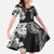 Japanese Irezumi and Hawaiian Polynesian Art Tattoo Family Matching Off Shoulder Maxi Dress and Hawaiian Shirt Black Color - Wonder Print Shop