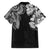 Japanese Irezumi and Hawaiian Polynesian Art Tattoo Family Matching Off Shoulder Maxi Dress and Hawaiian Shirt Black Color - Wonder Print Shop