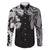 Japanese Irezumi and Hawaiian Polynesian Art Tattoo Family Matching Short Sleeve Bodycon Dress and Hawaiian Shirt Black Color - Wonder Print Shop
