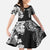 Japanese Irezumi and Hawaiian Polynesian Art Tattoo Family Matching Summer Maxi Dress and Hawaiian Shirt Black Color - Wonder Print Shop