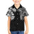 Japanese Irezumi and Hawaiian Polynesian Art Tattoo Family Matching Summer Maxi Dress and Hawaiian Shirt Black Color - Wonder Print Shop