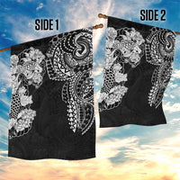 Japanese Irezumi and Hawaiian Polynesian Art Tattoo Garden Flag Black Color - Wonder Print Shop