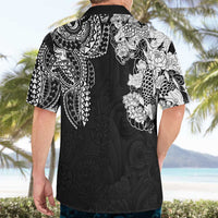 Japanese Irezumi and Hawaiian Polynesian Art Tattoo Hawaiian Shirt Black Color - Wonder Print Shop