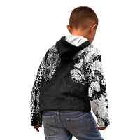 Japanese Irezumi and Hawaiian Polynesian Art Tattoo Kid Hoodie Black Color - Wonder Print Shop