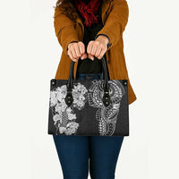 Japanese Irezumi and Hawaiian Polynesian Art Tattoo Leather Bag Black Color - Wonder Print Shop