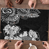 Japanese Irezumi and Hawaiian Polynesian Art Tattoo Puzzle Black Color - Wonder Print Shop