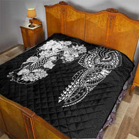 Japanese Irezumi and Hawaiian Polynesian Art Tattoo Quilt Black Color - Wonder Print Shop