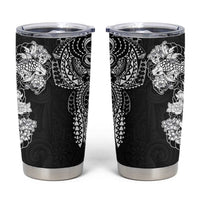 Japanese Irezumi and Hawaiian Polynesian Art Tattoo Tumbler Cup Black Color - Wonder Print Shop