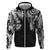 Japanese Irezumi and Hawaiian Polynesian Art Tattoo Zip Hoodie Black Color - Wonder Print Shop