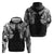 Japanese Irezumi and Hawaiian Polynesian Art Tattoo Zip Hoodie Black Color - Wonder Print Shop