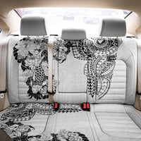 Japanese Irezumi and Hawaiian Polynesian Art Tattoo Back Car Seat Cover White Color - Wonder Print Shop