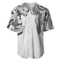 Japanese Irezumi and Hawaiian Polynesian Art Tattoo Baseball Jersey White Color - Wonder Print Shop
