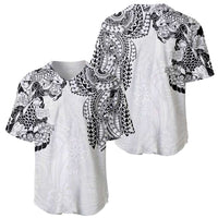 Japanese Irezumi and Hawaiian Polynesian Art Tattoo Baseball Jersey White Color - Wonder Print Shop