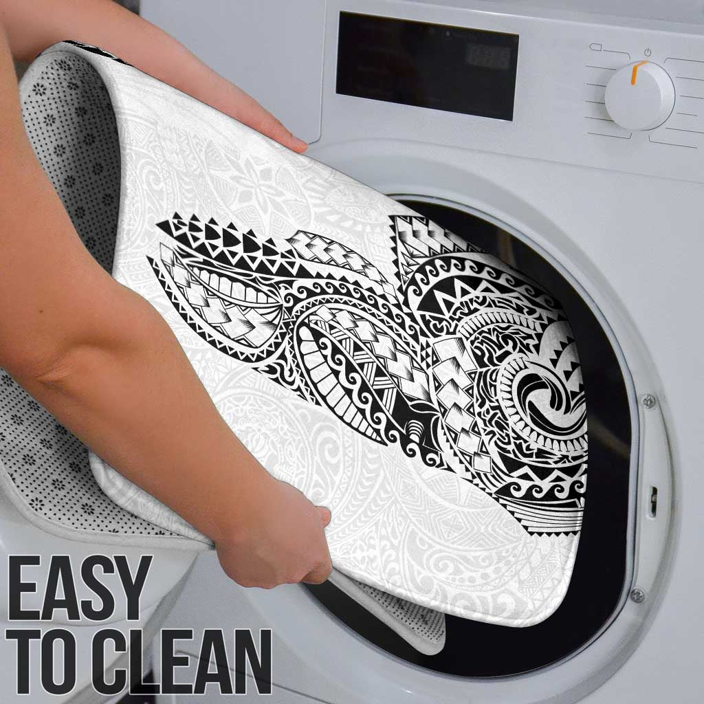 Japanese Irezumi and Hawaiian Polynesian Art Tattoo Bathroom Set White Color - Wonder Print Shop