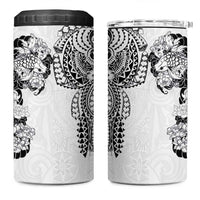 Japanese Irezumi and Hawaiian Polynesian Art Tattoo 4 in 1 Can Cooler Tumbler White Color - Wonder Print Shop