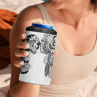Japanese Irezumi and Hawaiian Polynesian Art Tattoo 4 in 1 Can Cooler Tumbler White Color - Wonder Print Shop
