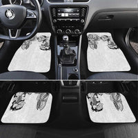 Japanese Irezumi and Hawaiian Polynesian Art Tattoo Car Mats White Color - Wonder Print Shop