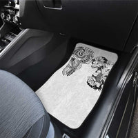 Japanese Irezumi and Hawaiian Polynesian Art Tattoo Car Mats White Color - Wonder Print Shop