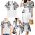 Japanese Irezumi and Hawaiian Polynesian Art Tattoo Family Matching Mermaid Dress and Hawaiian Shirt White Color - Wonder Print Shop