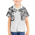 Japanese Irezumi and Hawaiian Polynesian Art Tattoo Family Matching Off The Shoulder Long Sleeve Dress and Hawaiian Shirt White Color - Wonder Print Shop