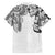 Japanese Irezumi and Hawaiian Polynesian Art Tattoo Family Matching Off Shoulder Maxi Dress and Hawaiian Shirt White Color - Wonder Print Shop