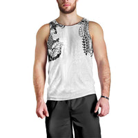 Japanese Irezumi and Hawaiian Polynesian Art Tattoo Men Tank Top White Color - Wonder Print Shop