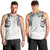 Japanese Irezumi and Hawaiian Polynesian Art Tattoo Men Tank Top White Color - Wonder Print Shop