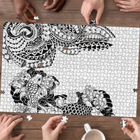 Japanese Irezumi and Hawaiian Polynesian Art Tattoo Puzzle White Color - Wonder Print Shop