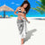Japanese Irezumi and Hawaiian Polynesian Art Tattoo Sarong White Color - Wonder Print Shop