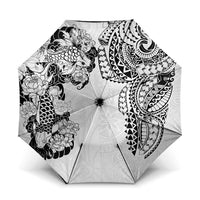 Japanese Irezumi and Hawaiian Polynesian Art Tattoo Umbrella White Color - Wonder Print Shop