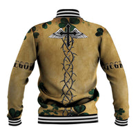The Irishman-Notorious Baseball Jacket Old School Tattoos and Shamrocks Grunge Style