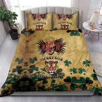 The Irishman-Notorious Bedding Set Old School Tattoos and Shamrocks Grunge Style